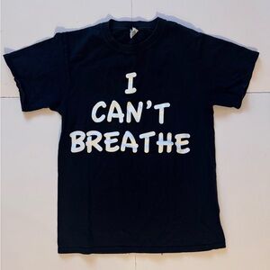 Black “I Can’t Breathe” Statement Tee Circa 2014 by Jeerzees in Size S in EUC